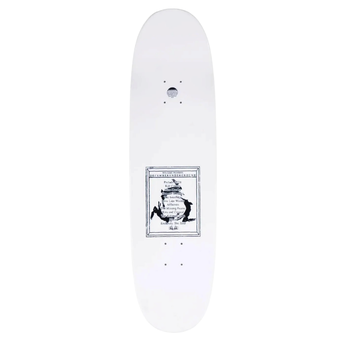 Welcome x AFI Decemberunderground on Son of Boline Skateboard Deck 8.8"