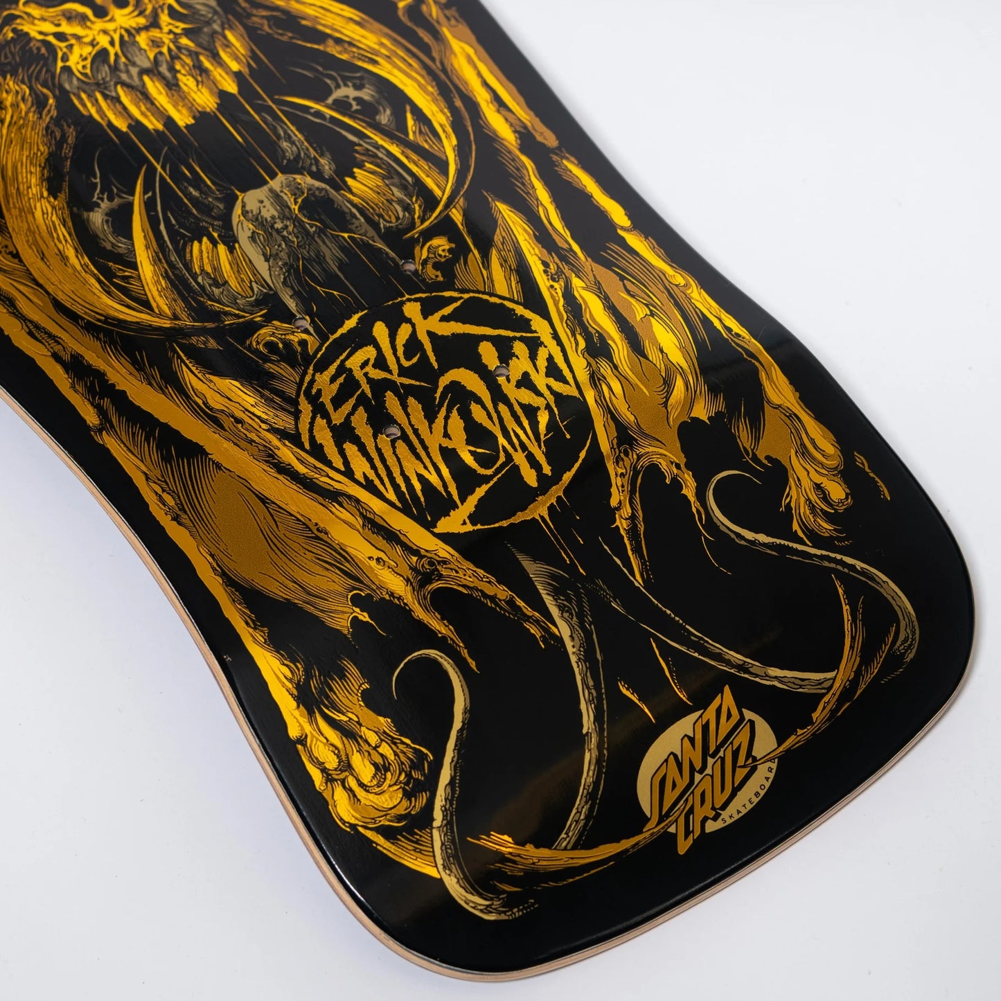 Santa Cruz Winkowski Primeval Gold Shaped Skateboard Deck 10,34"