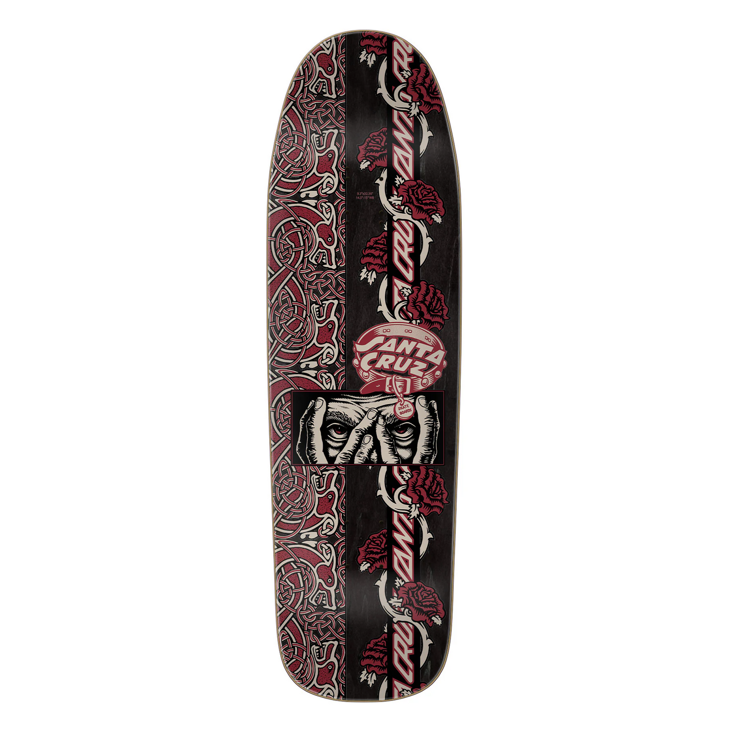 Santa Cruz Dressen Evo Shaped Skateboard Deck 9.3"