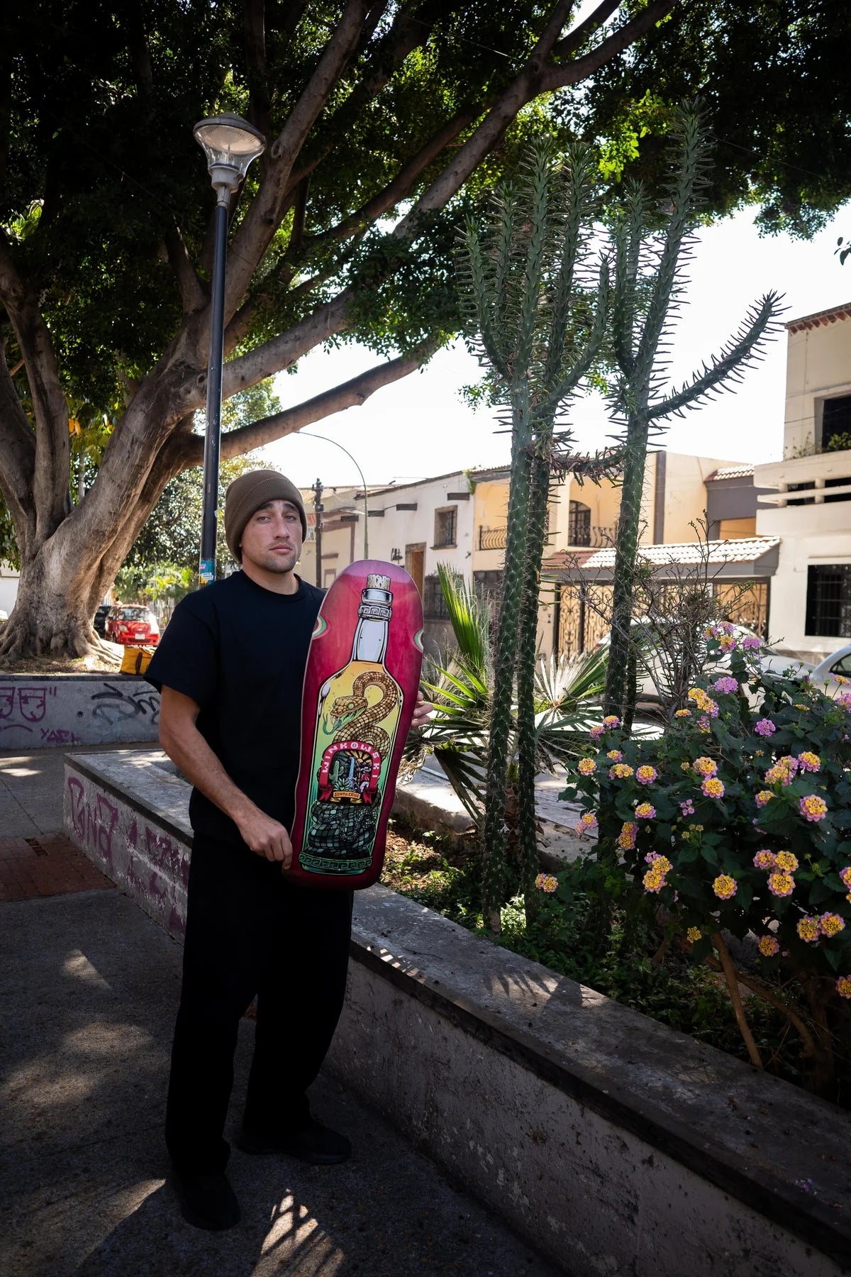 Santa Cruz Winkowski Agave Snake Shaped Skateboard Deck 10.35"