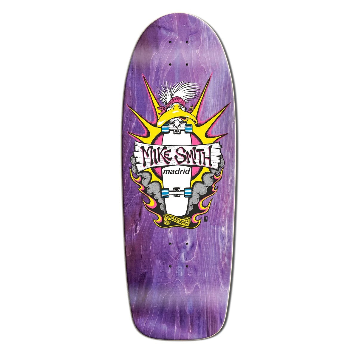 Madrid Mike Smith Yellow Duck Old School Skateboard Deck 10.75"