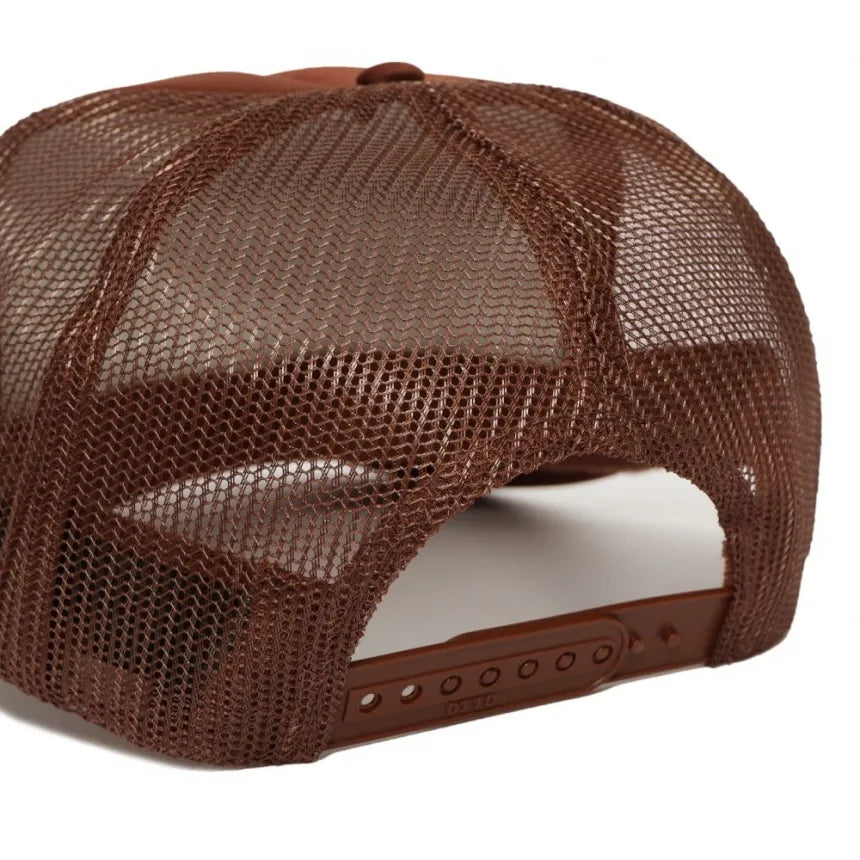 Boné Thrasher x Anti-Hero Pigeon Mag Trucker - Brown