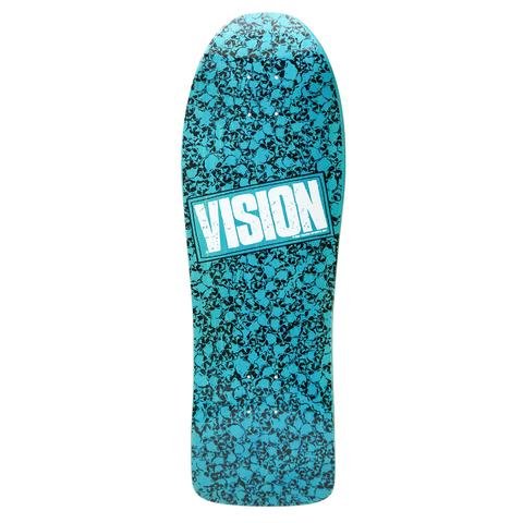 Vision Punk Skull Modern Concave Old School Aqua Skateboard Deck 10"