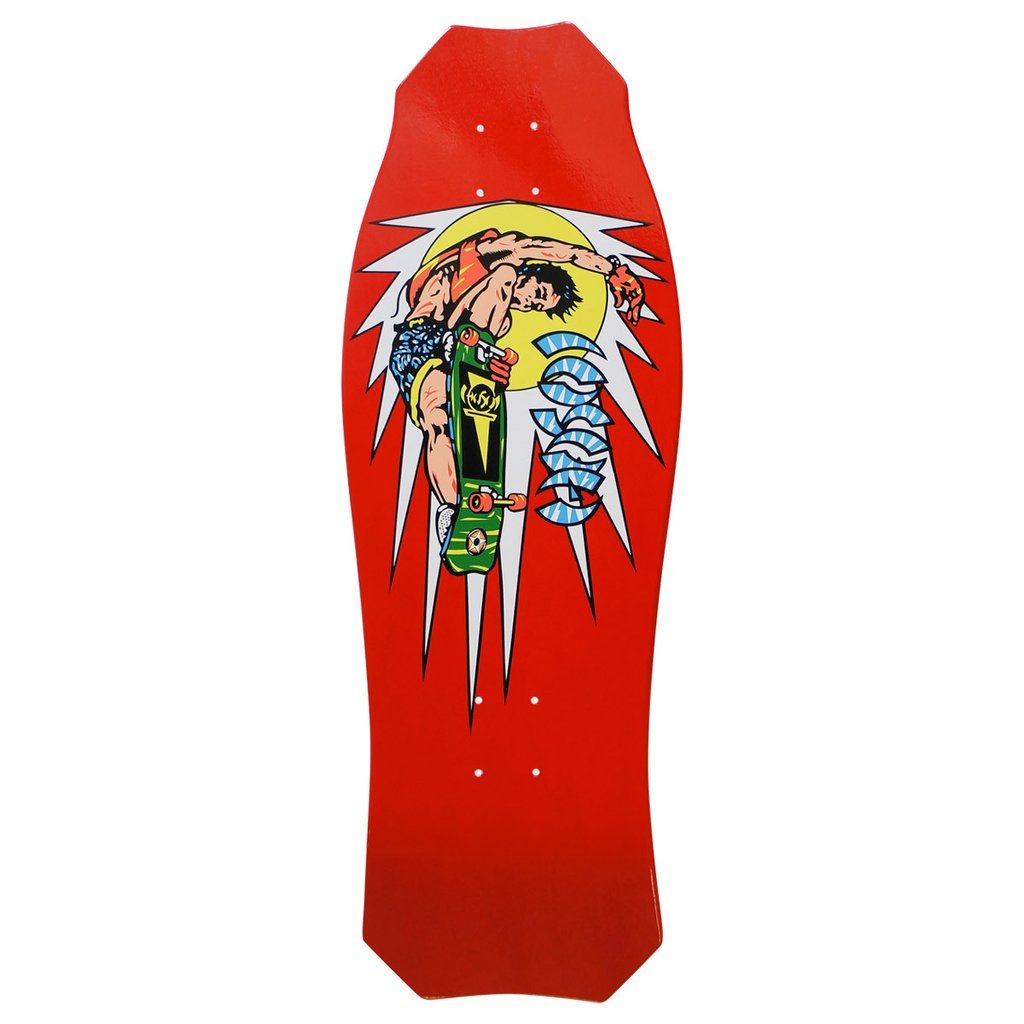 Hosoi Rocket Air Red Old School Skateboard Deck 10.25"