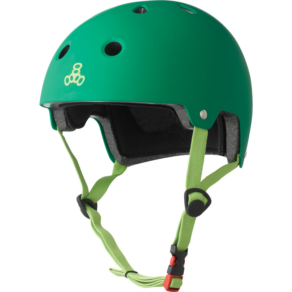 Triple Eight Kelly Green Dual Certified Helmet - EPS Liner