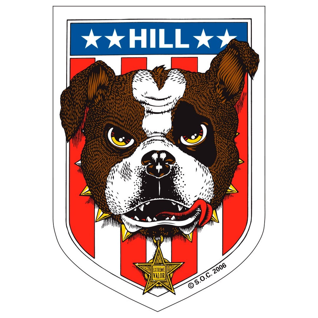 Autocolante Powell Peralta Frankie Hill Bulldog - 4.8"