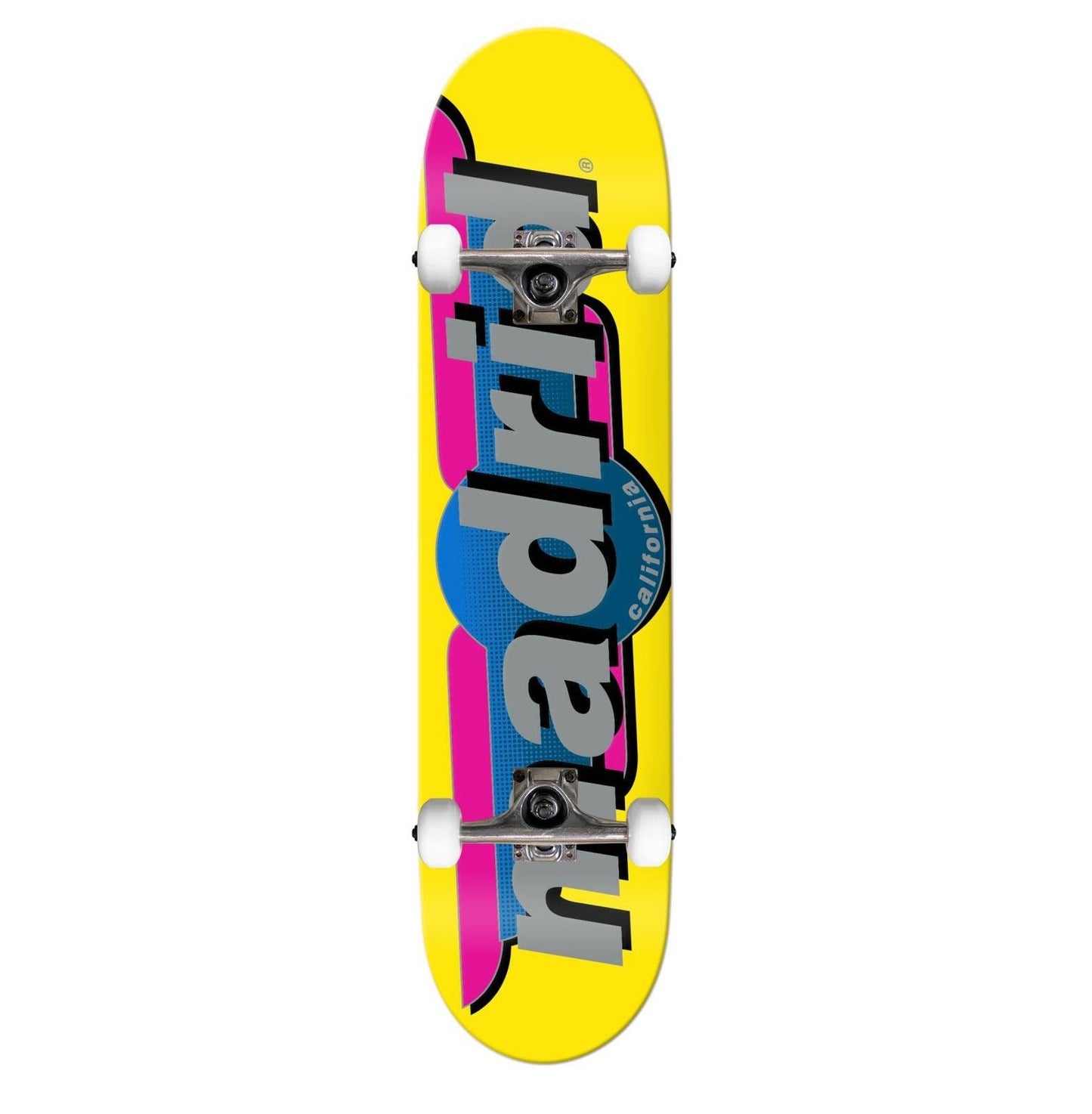 Skate Completo Madrid Street Wings Amarelo 7.75"