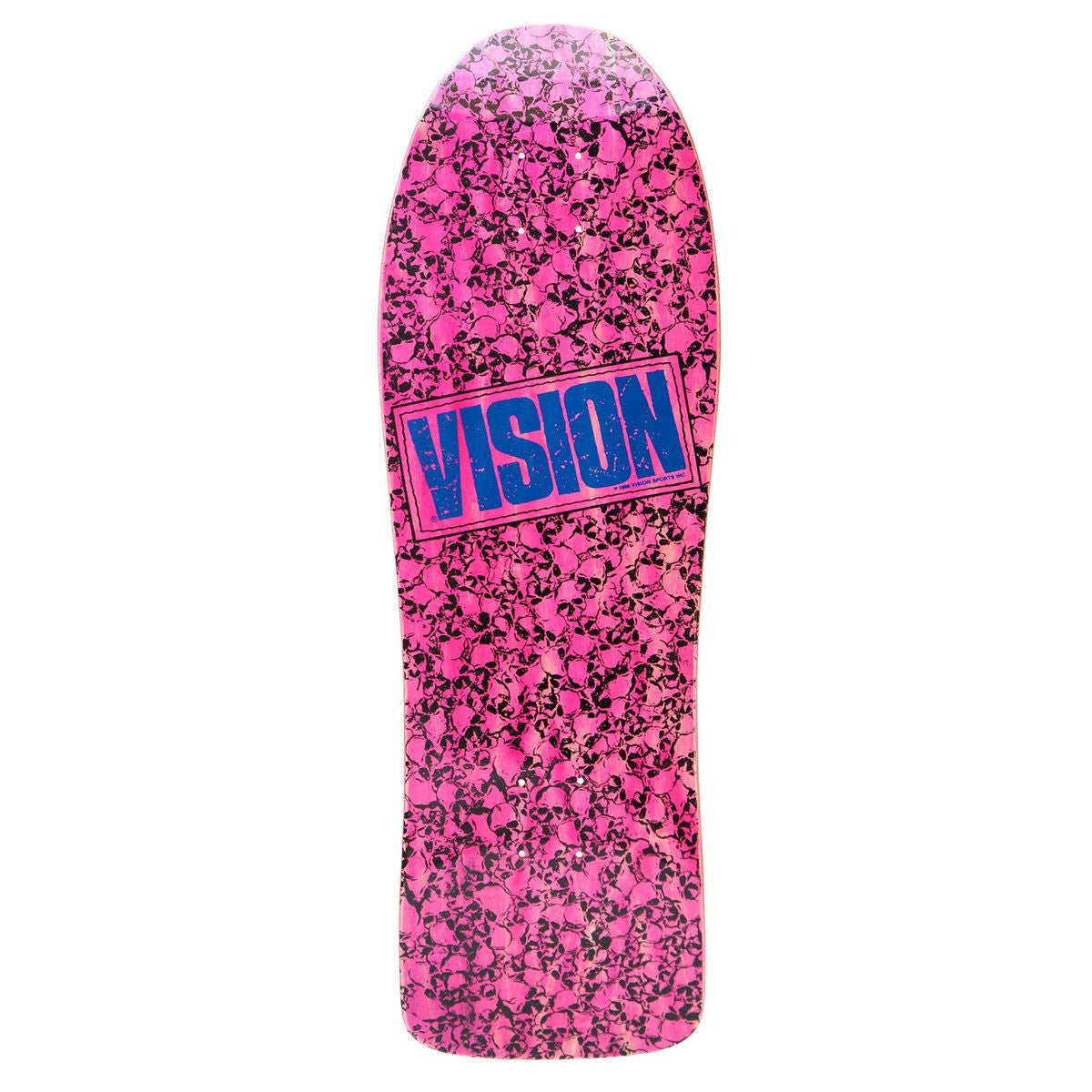 Vision Punk Skull Modern Concave Old School Pink Skateboard Deck 10"