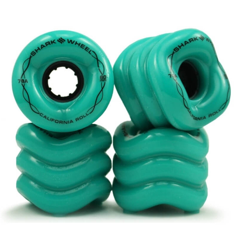 Shark Wheels California Roll Turquoise 60mm 78A Wheels
