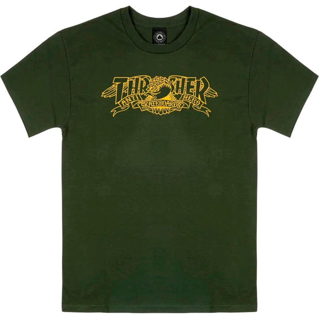 T-Shirt Thrasher x Anti-Hero Mag Banner - Forest Green
