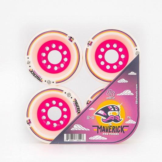 Rodas de Skate 88 Wheel Maverick Pro White Longboard 80MM 74A