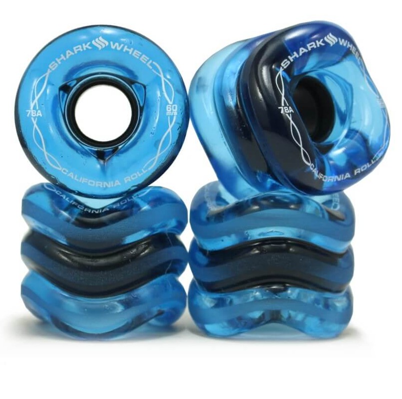 Shark Wheels California Roll Transparant Blue 60mm 78A Wheels