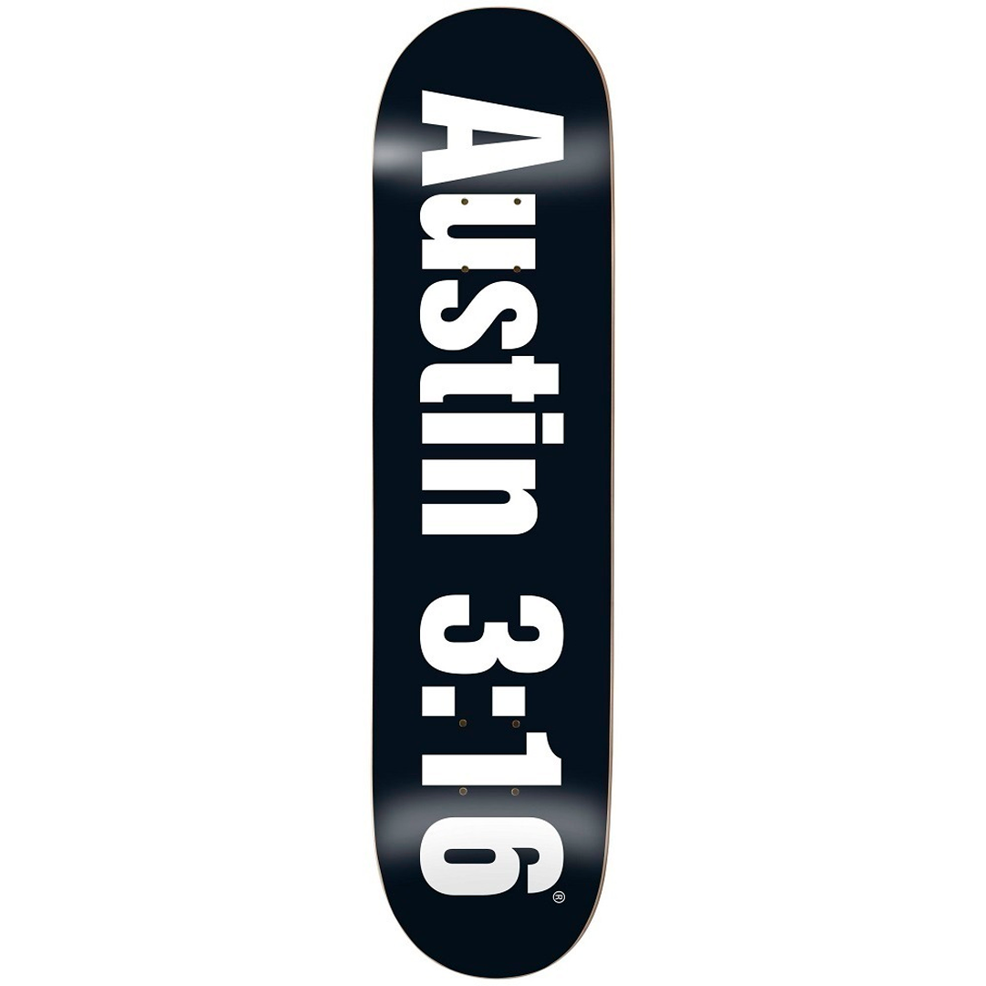 Enjoi Three Sixteen Black R7 Skateboard Deck 8.5"