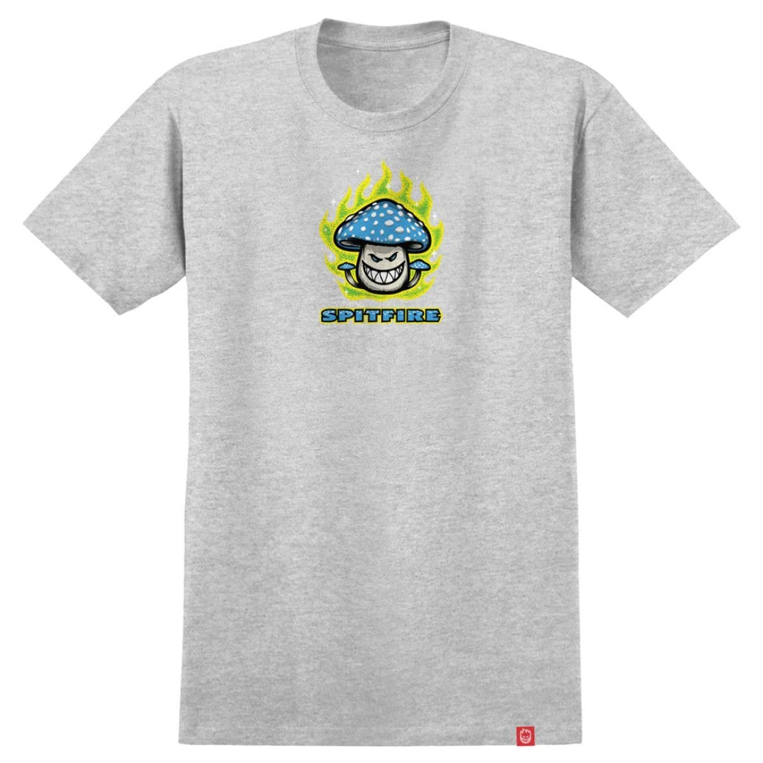 T-Shirt Spitfire Mushroom Bighead Heather Grey