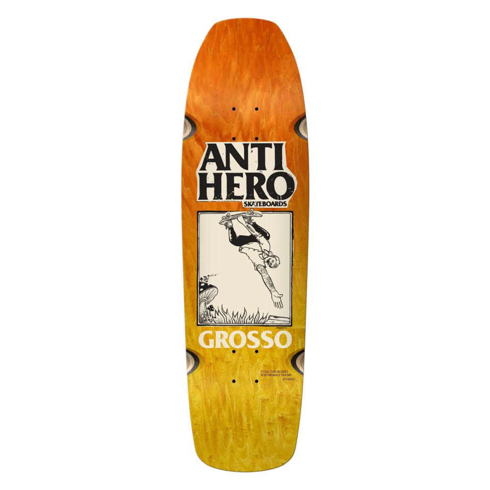 Anti Hero SSD Thick Hand Plant Orange Skateboard Deck 9.25"
