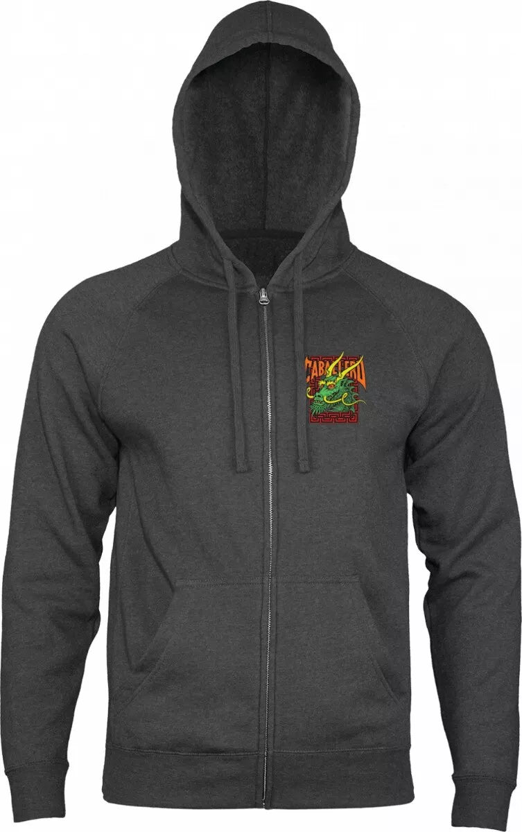 Sweat Hood Zip Powell Peralta Caballero Street Dragon - Charcoal Heather