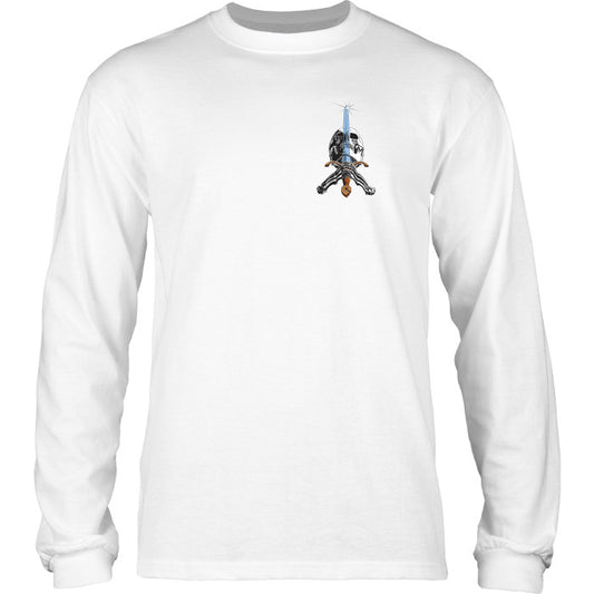 Longsleeve Powell Peralta Skull & Sword - White