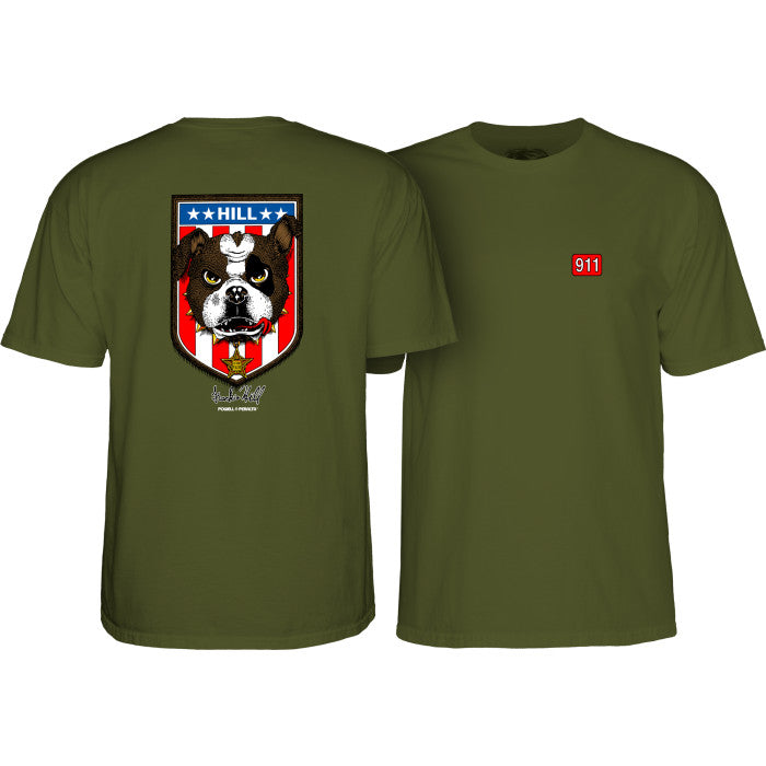T-Shirt Powell Peralta Frankie Hill Bulldog - Military Green