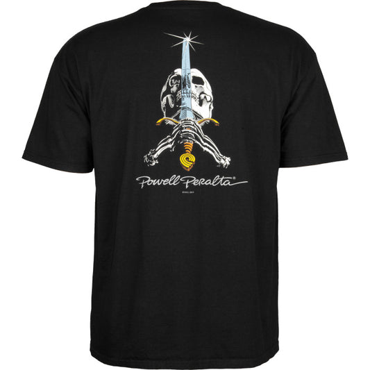 T-Shirt Powell Peralta Skull & Sword - Black