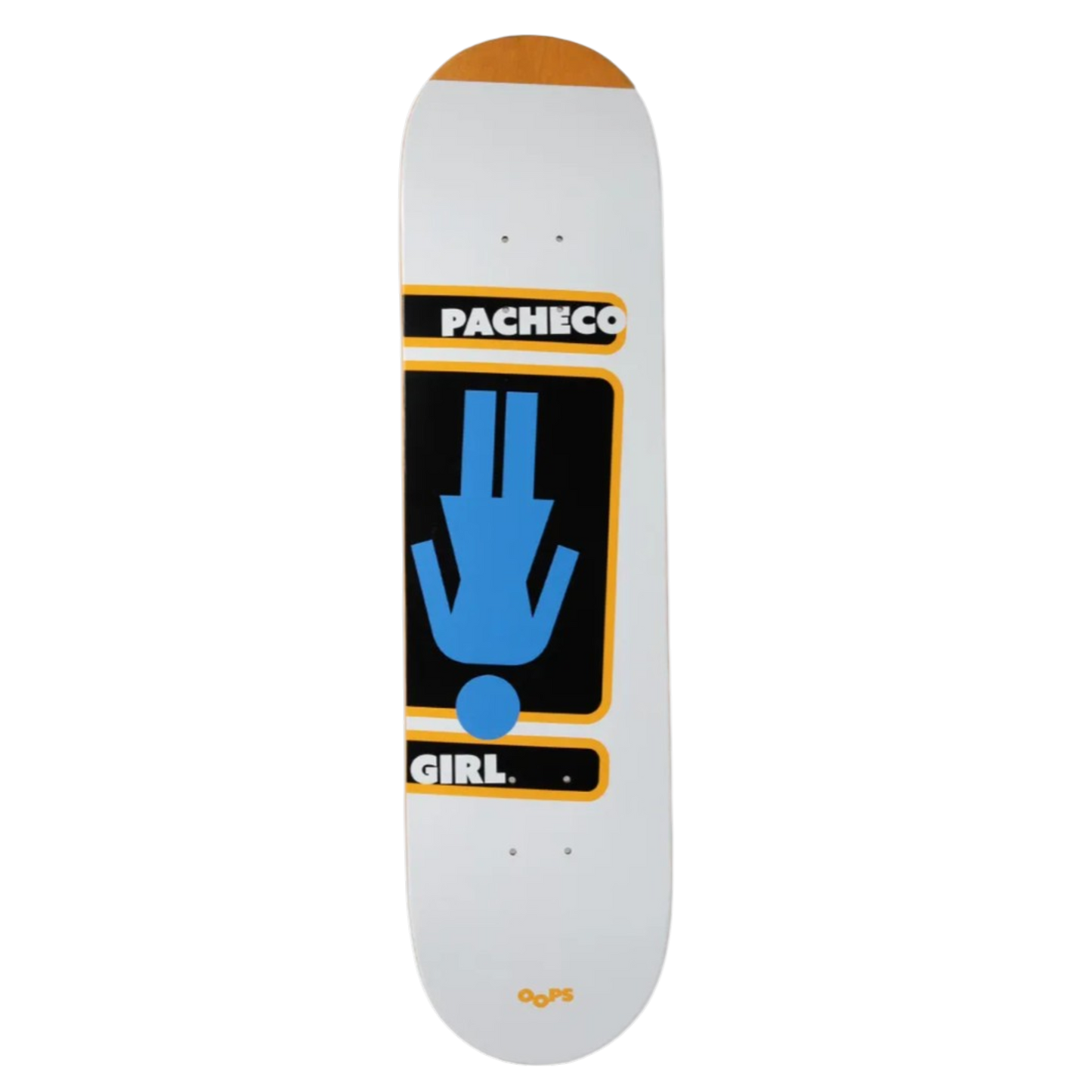 Girl Tyler Pachecho Oops OG Skateboard Deck 8.0"