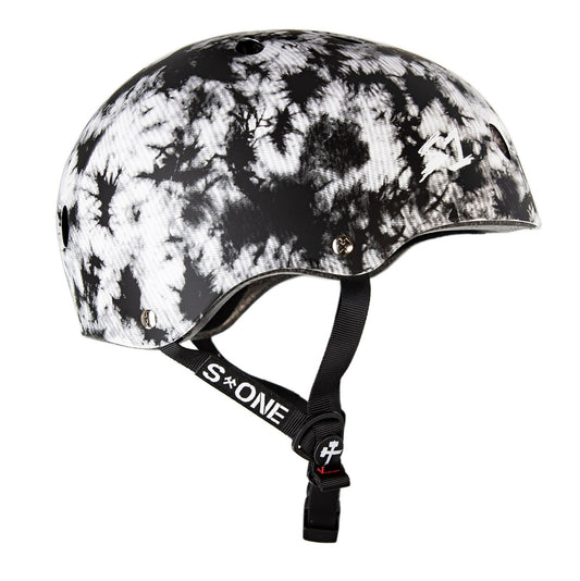 S-One S1 Lifer Black and White Tie-Dye Matte Helmet