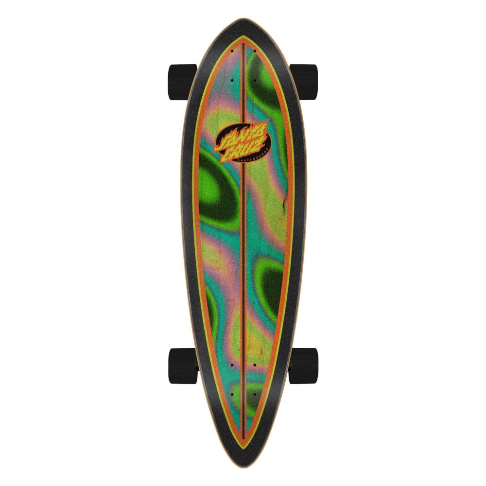 Santa Cruz Oval Flame Lava Dot Complete Cruiser 33"