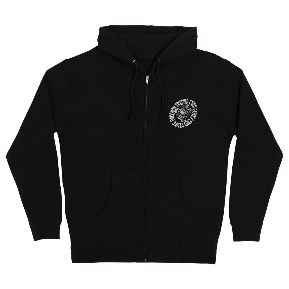 Santa Cruz Zip Hoodie Pokemon TCG Hand Black