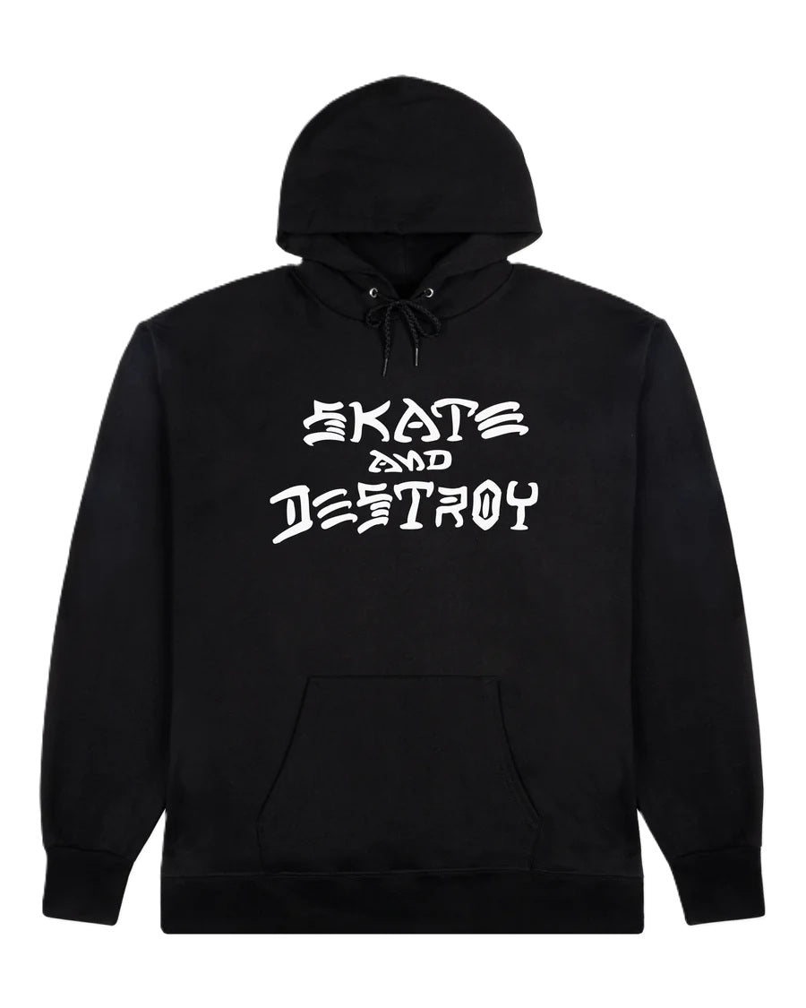 Sweat Hood Thrasher Skate and Destroy Black