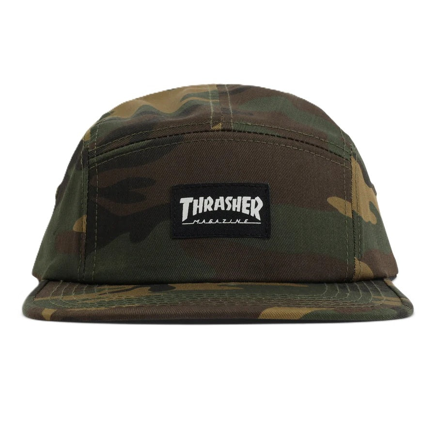 Thrasher 5 Panel Camo Cap Green – NO23 Skateboards display picture 1