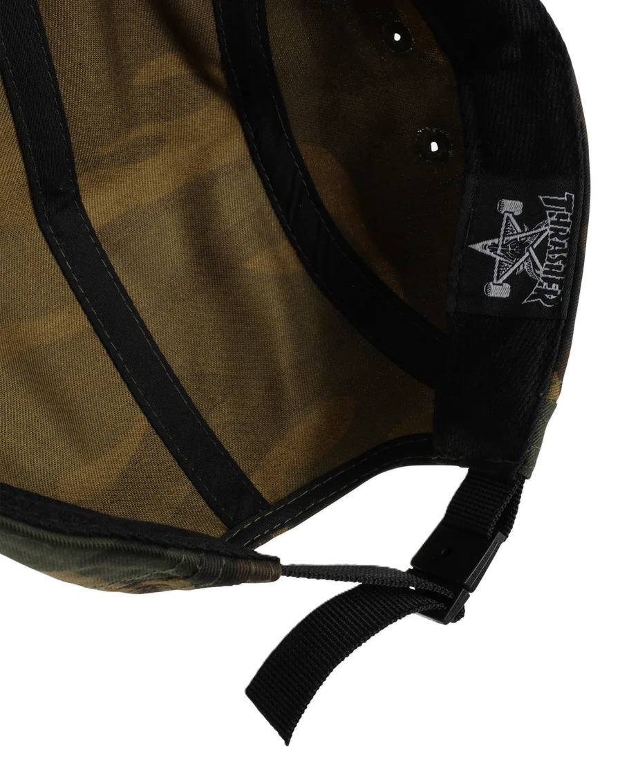 Boné Thrasher 5 Panel Camo Verde