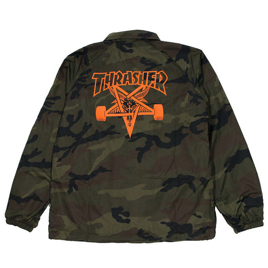 Casaco Thrasher Skategoat Coach Camo Verde
