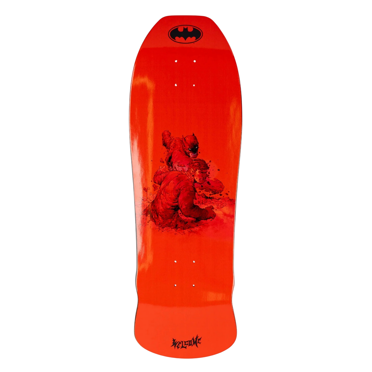 Welcome x Batman Knockout Early Grab Skateboard Deck 10"