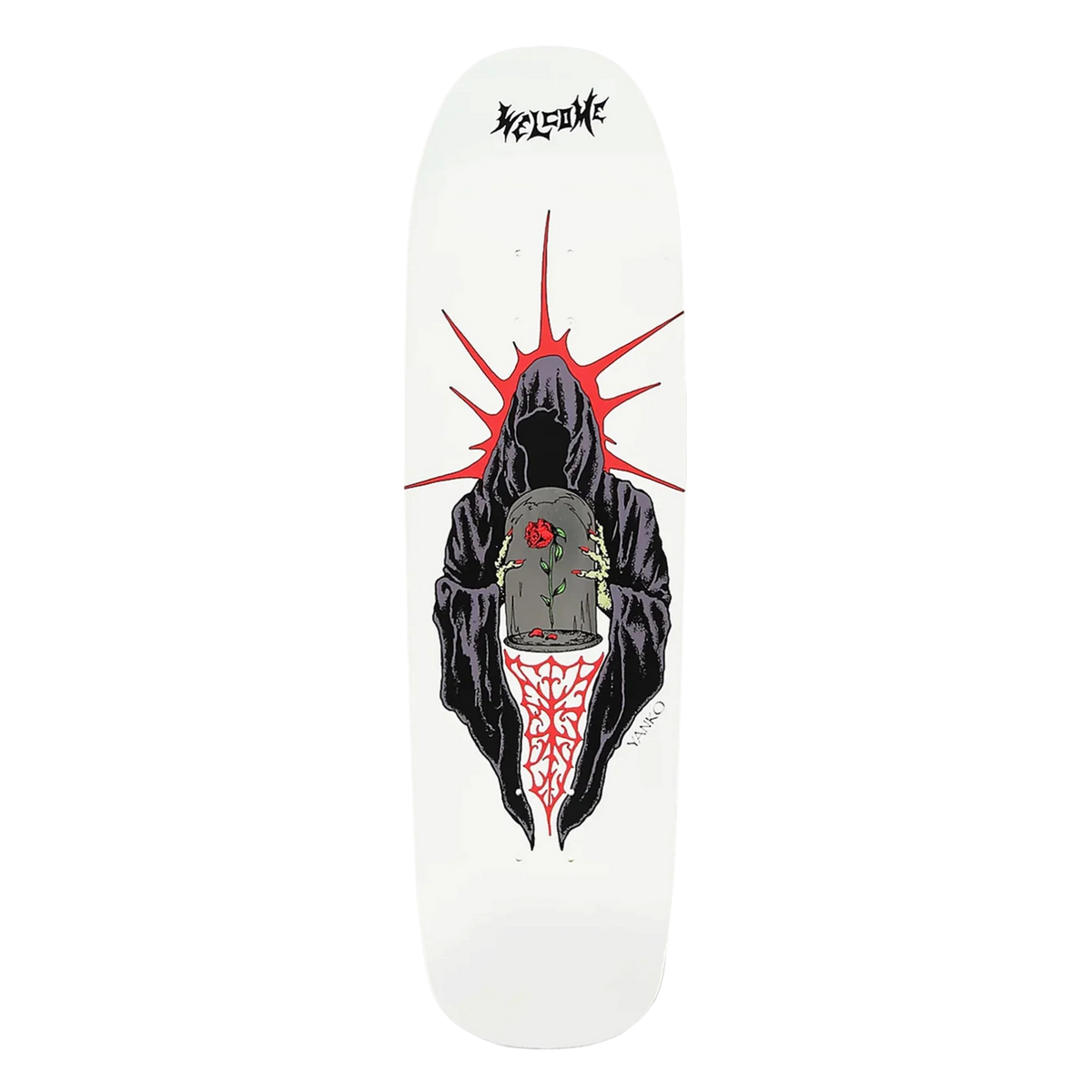 Welcome Wilted Jake Yanko Pro Model on Panther Skateboard Deck 9.0"