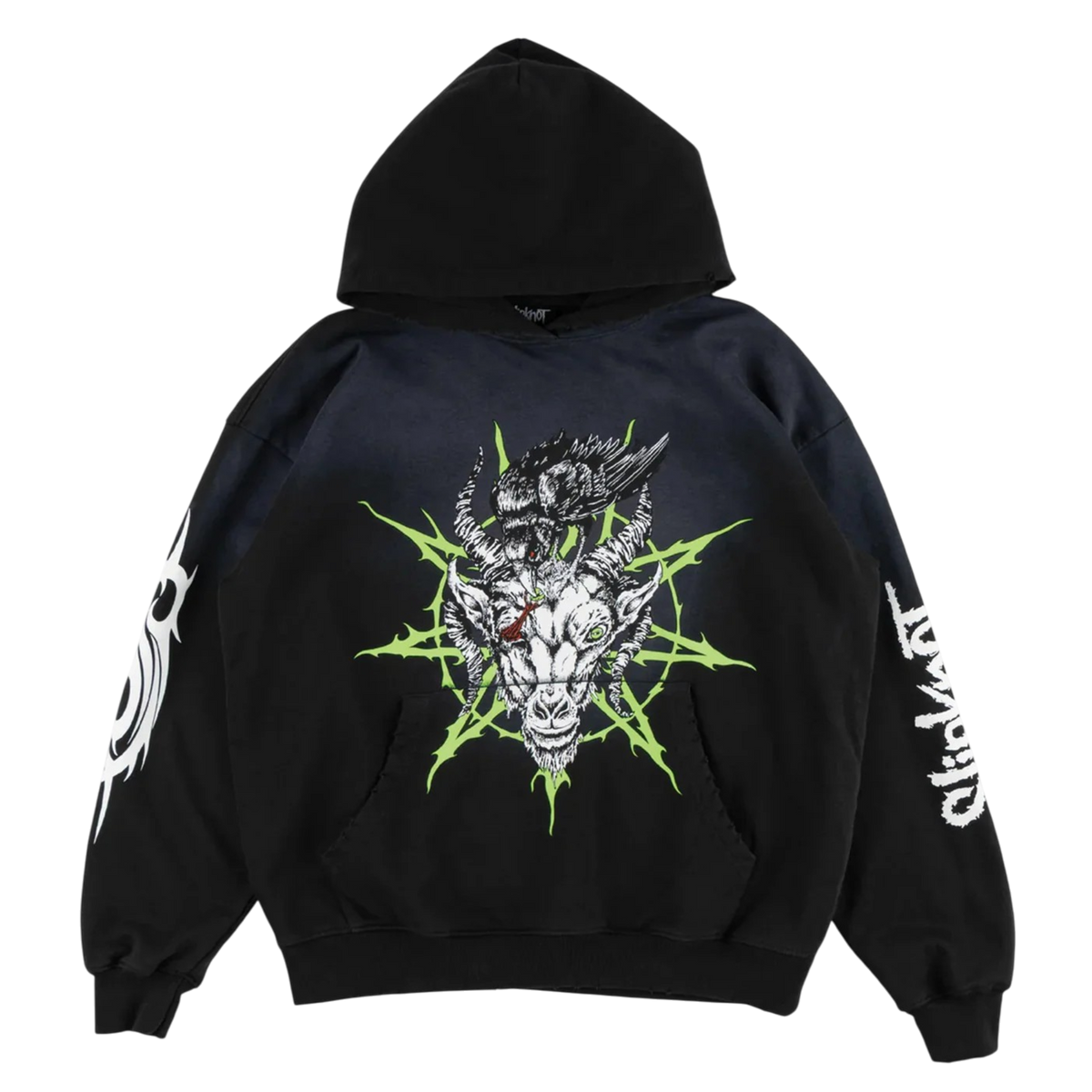 Welcome x Slipknot Ravenous Distressed Sun Fade Hoodie