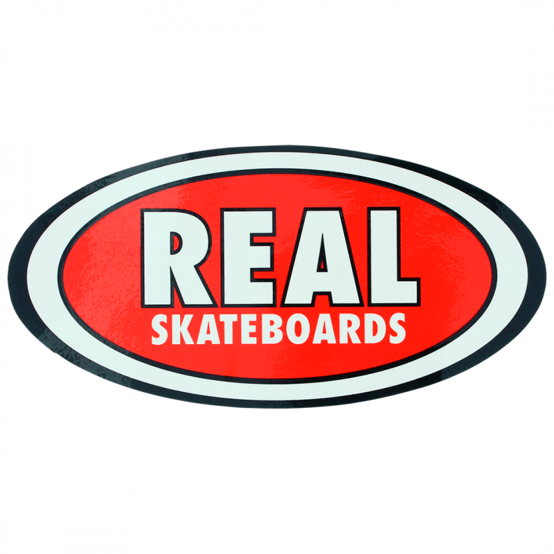 Autocolantes Real Oval Logo - Red