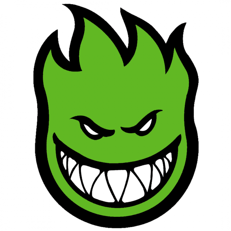 Spitfire Bighead Green Large Stickers