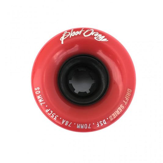 Blood Orange Drift Red Longboard Wheels 70MM 78A