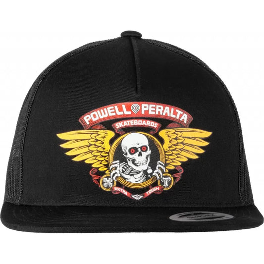 Boné Powell Peralta Winged Ripper Trucker - Black