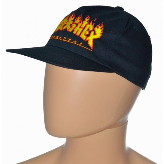 Thrasher Godzilla Flame Cap Black