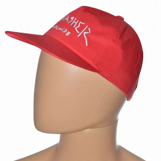 Thrasher Old Timer Worldwide Cap - Red