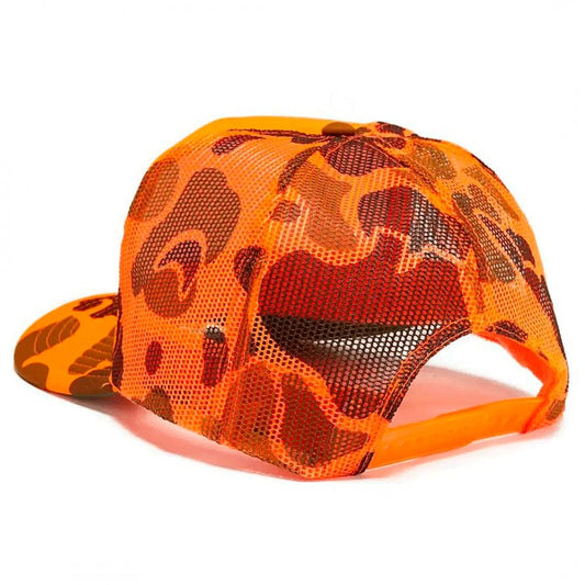 Thrasher x Anti-Hero Mag Banner Trucker Cap - Orange Camo