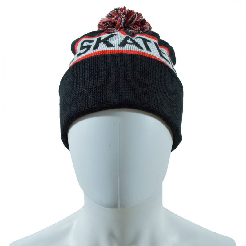 Beanie Girl Sonic Pom Black/Red