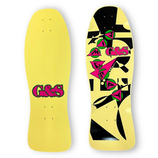 Gordon & Smith Jim Gray Yellow Skateboard Deck 10,25"