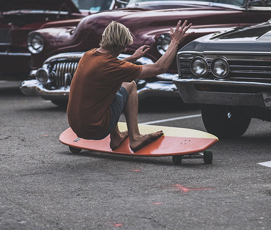 Hamboards Classic Orange Yellow HST Complete Surfskate 74"