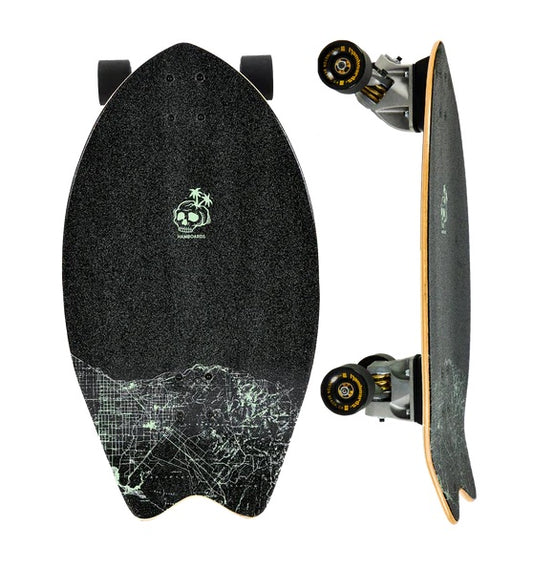 Hamboards OC Hula Blue Complete Surfskate 26"