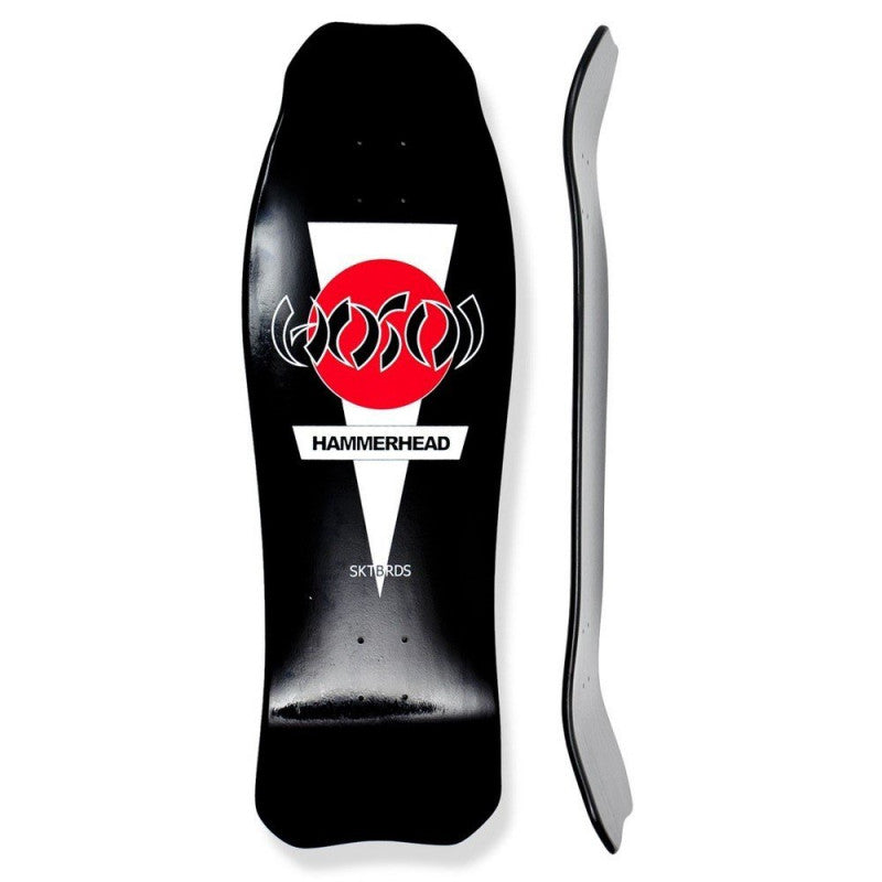 Hosoi Hammerhead Double Kick Black Skateboard Deck 10.25"