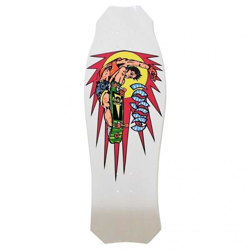 Hosoi Rocket Air White Old School Skateboard Deck 10.25"