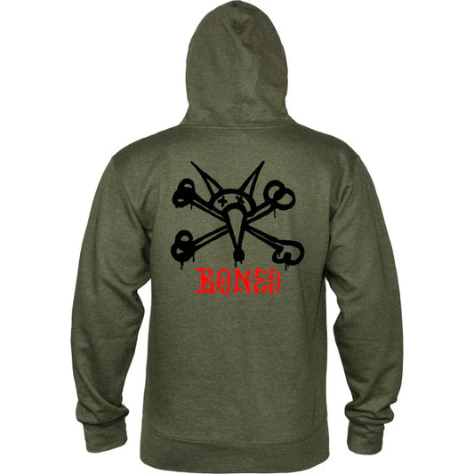 Sweat Hood Powell Peralta Rat Bones - Army Heather
