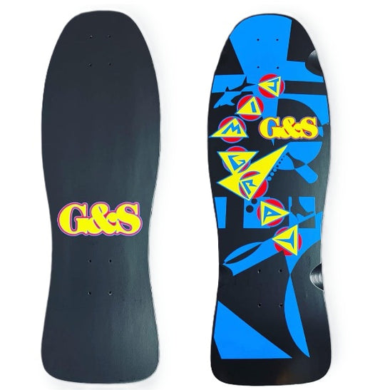 Gordon & Smith Jim Gray Black/Blue Skateboard Deck 10,25"