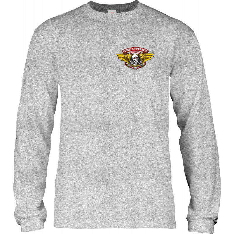 Longsleeve Powell Peralta Winged Ripper - Athletic Heather
